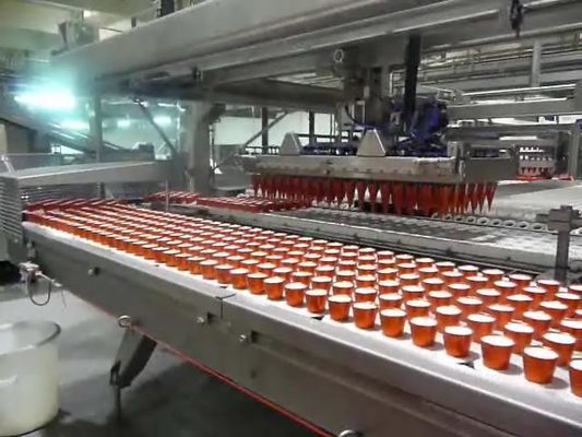 Cina Sepenuhnya otomatis es krim kerucut lini produksi kemasan konveyor peralatan pemasok