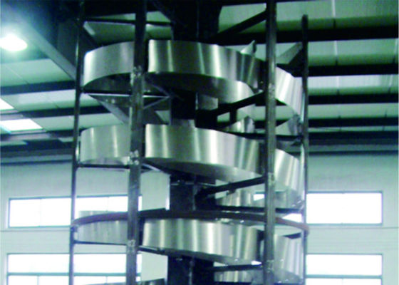 Cina Fleksibel Industrial Conveyor Belt Systems Vertical Screw - Angkat Struktur Kuat pemasok